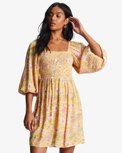 Billabong Paradise Days Mini Dress GOLDEN PEACH (ygf0)