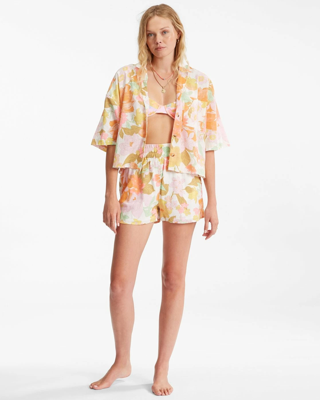 Billabong All Good Button-Down Top MULTI (mul) 4 Billabong All Good Button-Down Top MULTI (mul) - Image 4