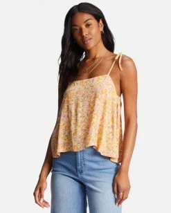 Billabong Love The Sun Cami Top PEACH PUNCH (nfs0) -billabong shop abjwt00201 billabongw nfs0 frt1 1