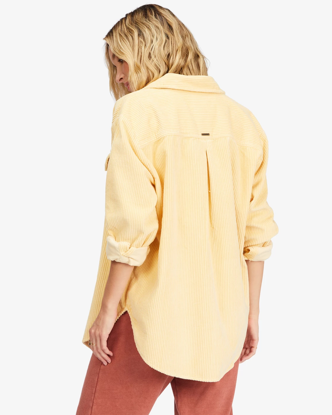 Billabong So Stoked Cord Long Sleeve Top BUTTERMILK (yej0) 4 Billabong So Stoked Cord Long Sleeve Top BUTTERMILK (yej0) - Image 4