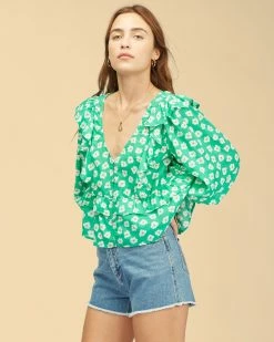 Billabong Wrangler Romance Me Top CLOVER (cov) -billabong shop abjwt00236 billabongw cov sd1