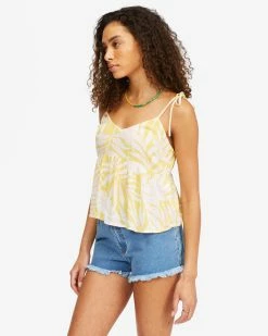 Billabong Hey There Cropped Cami Top SUNBURST (srt) -billabong shop abjwt00263 billabongw srt sd1