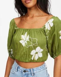 Billabong Sun City Crop Top FERN (frn) -billabong shop abjwt00272 billabongw frn dtl1