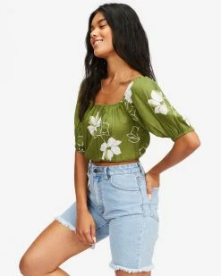 Billabong Sun City Crop Top FERN (frn) -billabong shop abjwt00272 billabongw frn sd1