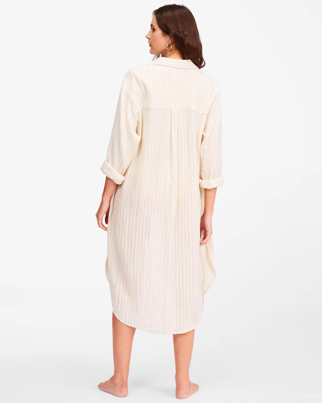 Billabong To The Sea Long Sleeve Button-Down Top NATURAL (nat) 4 Billabong To The Sea Long Sleeve Button-Down Top NATURAL (nat) - Image 4