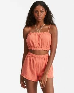 Billabong By The Beach Crop Top ROSE CLAY (nmh0) -billabong shop abjwt00280 billabongw nmh0 frt1