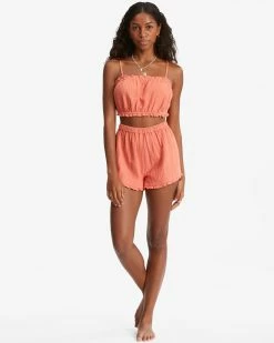 Billabong By The Beach Crop Top ROSE CLAY (nmh0) -billabong shop abjwt00280 billabongw nmh0 frt9