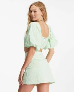 Billabong Tropic Sun Crop Top HONEY DEW (gbq0) -billabong shop abjwt00292 billabongw gbq0 bck2