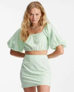 Billabong Tropic Sun Crop Top HONEY DEW (gbq0) -billabong shop abjwt00292 billabongw gbq0 frt2