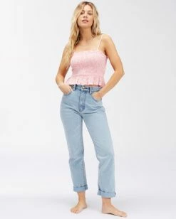 Billabong Keep Your Cool Crop Top PINK SUNSET (mfz0) -billabong shop abjwt00299 billabongw mfz0 frt9 1