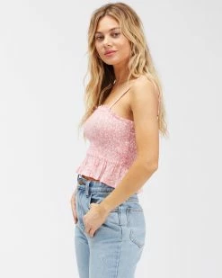 Billabong Keep Your Cool Crop Top PINK SUNSET (mfz0) -billabong shop abjwt00299 billabongw mfz0 sd1