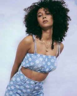 Billabong Wrangler Perfect Pair Crop Top RODEO BLUE (bgb0)