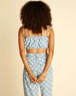 Billabong Wrangler Perfect Pair Crop Top RODEO BLUE (bgb0) -billabong shop abjwt00300 billabongw bgb0 bck1