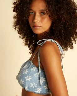 Billabong Wrangler Perfect Pair Crop Top RODEO BLUE (bgb0) -billabong shop abjwt00300 billabongw bgb0 dtl1