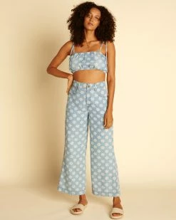 Billabong Wrangler Perfect Pair Crop Top RODEO BLUE (bgb0) -billabong shop abjwt00300 billabongw bgb0 frt9