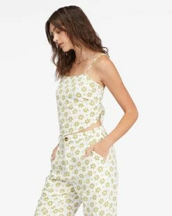 Billabong Double Take Handkerchief Crop Top SALT CRYSTAL (scs) -billabong shop abjwt00321 billabongw scs sd1