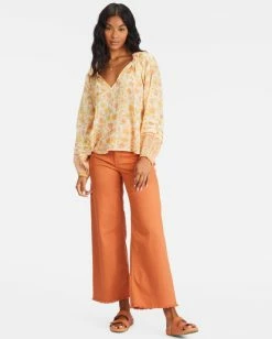 Billabong Free Heart Long Sleeve Blouse SALT CRYSTAL 2 (sc2) -billabong shop abjwt00328 billabongw sc2 frt9 1