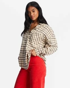 Billabong Easy Breezy Long Sleeve Button-Up Shirt ANTIQUE WHITE (anw) 9 Billabong Easy Breezy Long Sleeve Button-Up Shirt ANTIQUE WHITE (anw) -billabong shop abjwt00334 billabongw anw sd1