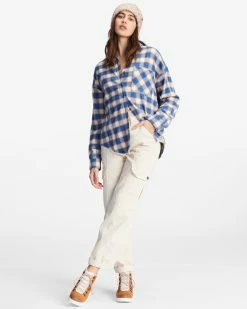 Billabong Easy Breezy Long Sleeve Button-Up Shirt INDIGO LOVE (bng0) 8 Billabong Easy Breezy Long Sleeve Button-Up Shirt INDIGO LOVE (bng0) -billabong shop abjwt00334 billabongw bng0 frt9