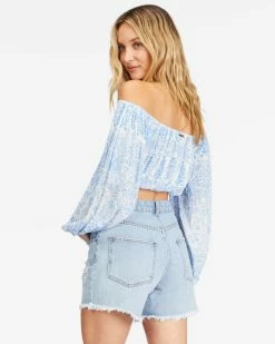 Billabong Sun Daze Top Crop Top SALT CRYSTAL (scs) -billabong shop abjwt00350 billabongw scs bck1