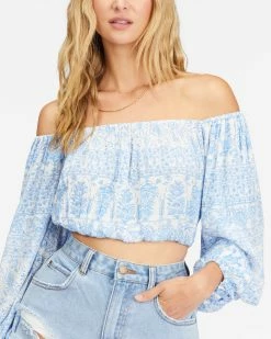 Billabong Sun Daze Top Crop Top SALT CRYSTAL (scs) -billabong shop abjwt00350 billabongw scs dtl2