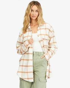 Billabong So Stoked Long Sleeve Flannel Shirt SALT CRYSTAL (scs)