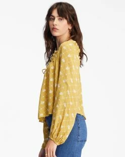Billabong Fall In Love Long Sleeve Top MULTI 1 (mul1) -billabong shop abjwt00370 billabongw mul1 sd1