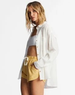 Billabong In The Tide Long Sleeve Shirt SALT CRYSTAL (scs) -billabong shop abjwt00381 billabongw scs sd1