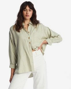 Billabong In The Tide Road Trippin Long Sleeve Shirt AVOCADO (avo)