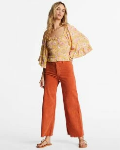 Billabong Be My Babe Bell Sleeve Top GOLDEN PEACH (ygf0) 8 Billabong Be My Babe Bell Sleeve Top GOLDEN PEACH (ygf0) -billabong shop abjwt00391 billabongw ygf0 frt9