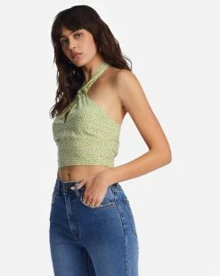Billabong Retro Wave Crop Top MOSS MEADOW (gkv0) -billabong shop abjwt00395 billabongw gkv0 sd1