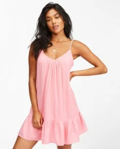 Billabong Beach Vibes Beach Cover-Up PINK SUNSET (mfz0) -billabong shop abjx600144 billabongw mfz0 frt1 1