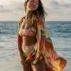 Billabong Loveland 2 Kimono Beach Cover Up BRICK (brk)