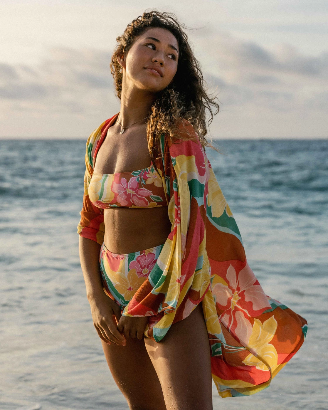 Billabong Loveland 2 Kimono Beach Cover Up BRICK (brk) 1 Billabong Loveland 2 Kimono Beach Cover Up BRICK (brk)