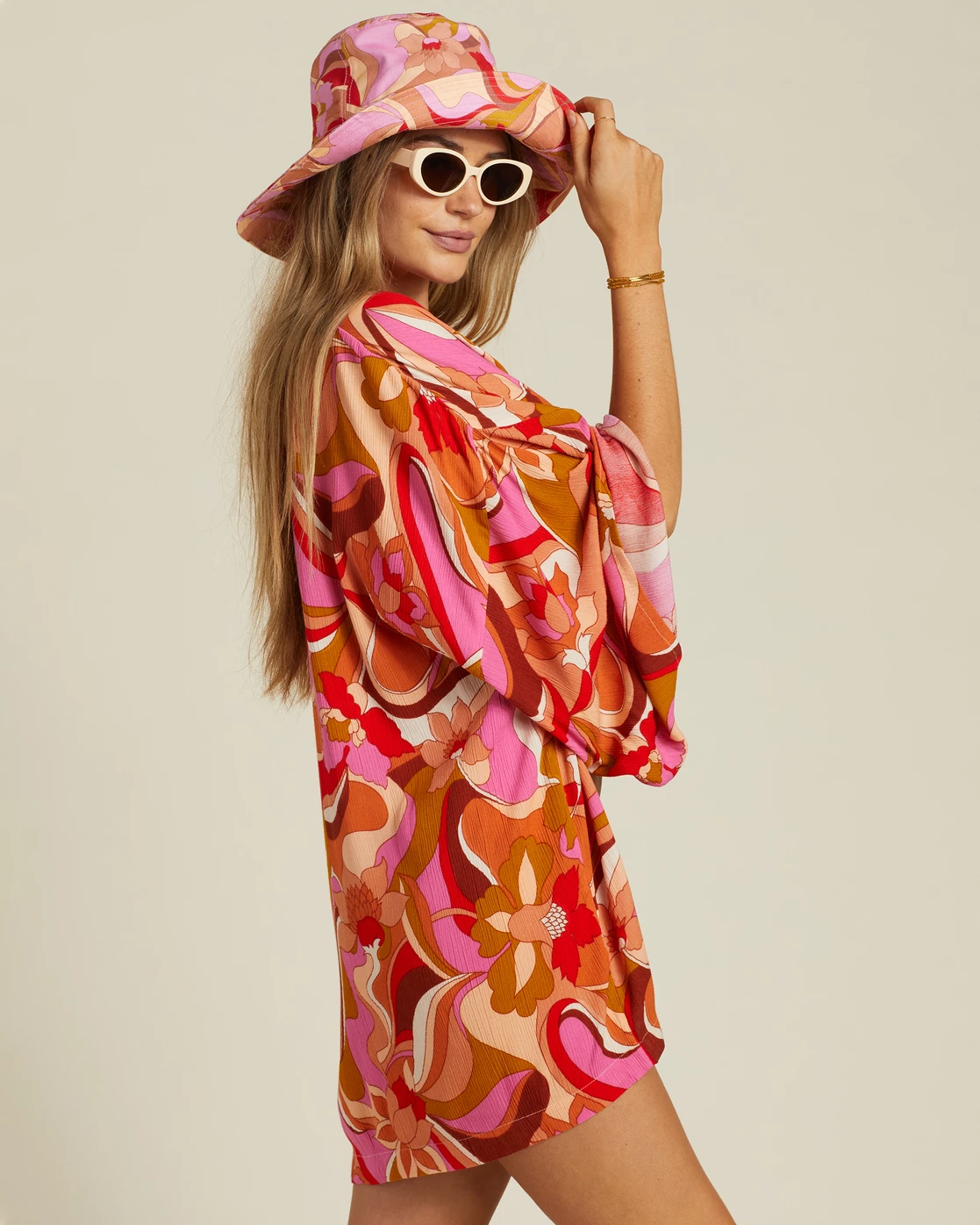 Billabong Loveland 2 Kimono Beach Cover Up MULTI 1 (mul1) 2 Billabong Loveland 2 Kimono Beach Cover Up MULTI 1 (mul1) - Image 2