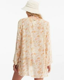 Billabong Blue Skies Gauze Beach Cover-Up WHITE/MULTI (wmu) 11 Billabong Blue Skies Gauze Beach Cover-Up WHITE/MULTI (wmu) -billabong shop abjx600164 billabongw wmu bck1 3