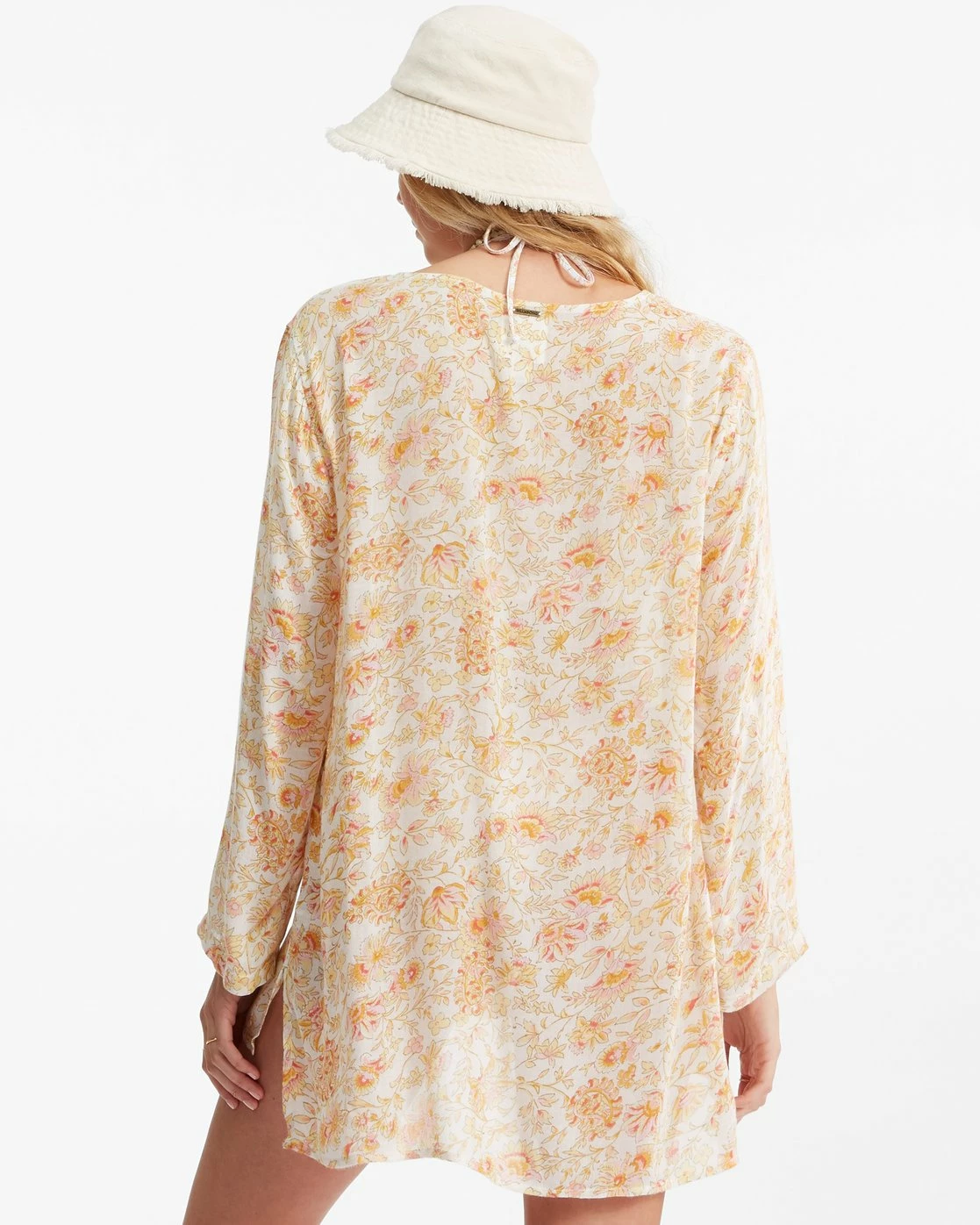 Billabong Blue Skies Gauze Beach Cover-Up WHITE/MULTI (wmu) 3 Billabong Blue Skies Gauze Beach Cover-Up WHITE/MULTI (wmu) - Image 3