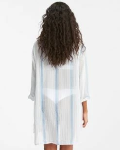 Billabong Blue Skies Mini Beach Cover-Up BLISS BLUE (bll0) -billabong shop abjx600168 billabongw bll0 bck1 3