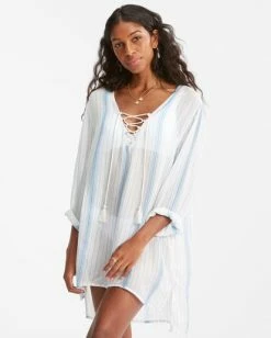 Billabong Blue Skies Mini Beach Cover-Up BLISS BLUE (bll0) -billabong shop abjx600168 billabongw bll0 frt1 3