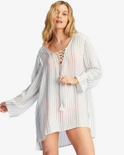 Billabong Blue Skies Mini Beach Cover-Up OFF BLACK (ofb) -billabong shop abjx600168 billabongw ofb frt1 3