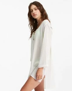 Billabong Blue Skies Mini Beach Cover-Up SALT CRYSTAL (scs) -billabong shop abjx600183 billabongw scs sd1 1