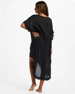Billabong Found Love Midi Beach Cover-Up BLACK PEBBLE (bpb) 8 Billabong Found Love Midi Beach Cover-Up BLACK PEBBLE (bpb) -billabong shop abjx600188 billabongw bpb bck1