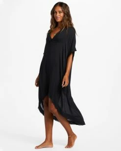 Billabong Found Love Midi Beach Cover-Up BLACK PEBBLE (bpb) 11 Billabong Found Love Midi Beach Cover-Up BLACK PEBBLE (bpb) -billabong shop abjx600188 billabongw bpb sd1 1