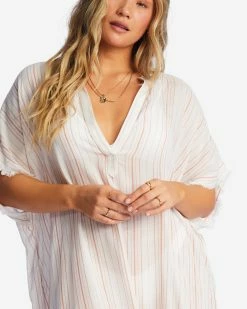 Billabong Found Love Midi Beach Cover-Up BRICK (brk) -billabong shop abjx600188 billabongw brk dtl1