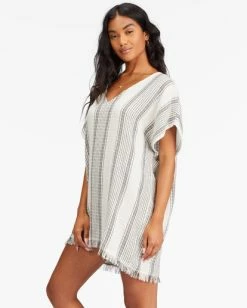 Billabong Walk Away Beach Cover-Up SALT CRYSTAL (scs) -billabong shop abjx600193 billabongw scs sd1 1