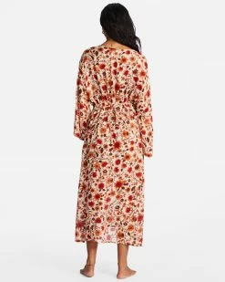 Billabong Cosmic Dreamer Kimono Beach Cover-Up ANTIQUE WHITE (anw) -billabong shop abjx600194 billabongw anw bck1