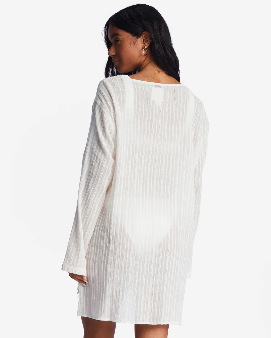 Billabong Blue Skies Swim Cover Up SALT CRYSTAL (scs) 3 Billabong Blue Skies Swim Cover Up SALT CRYSTAL (scs) - Image 3