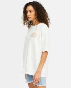 Billabong Island Life Boyfriend T-Shirt SALT CRYSTAL (scs) -billabong shop abjzt00425 billabongw scs sd1