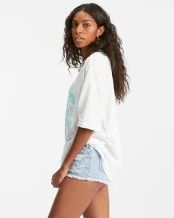 Billabong In The Garden Boyfriend T-Shirt SALT CRYSTAL (scs) 9 Billabong In The Garden Boyfriend T-Shirt SALT CRYSTAL (scs) -billabong shop abjzt00546 billabongw scs sd1