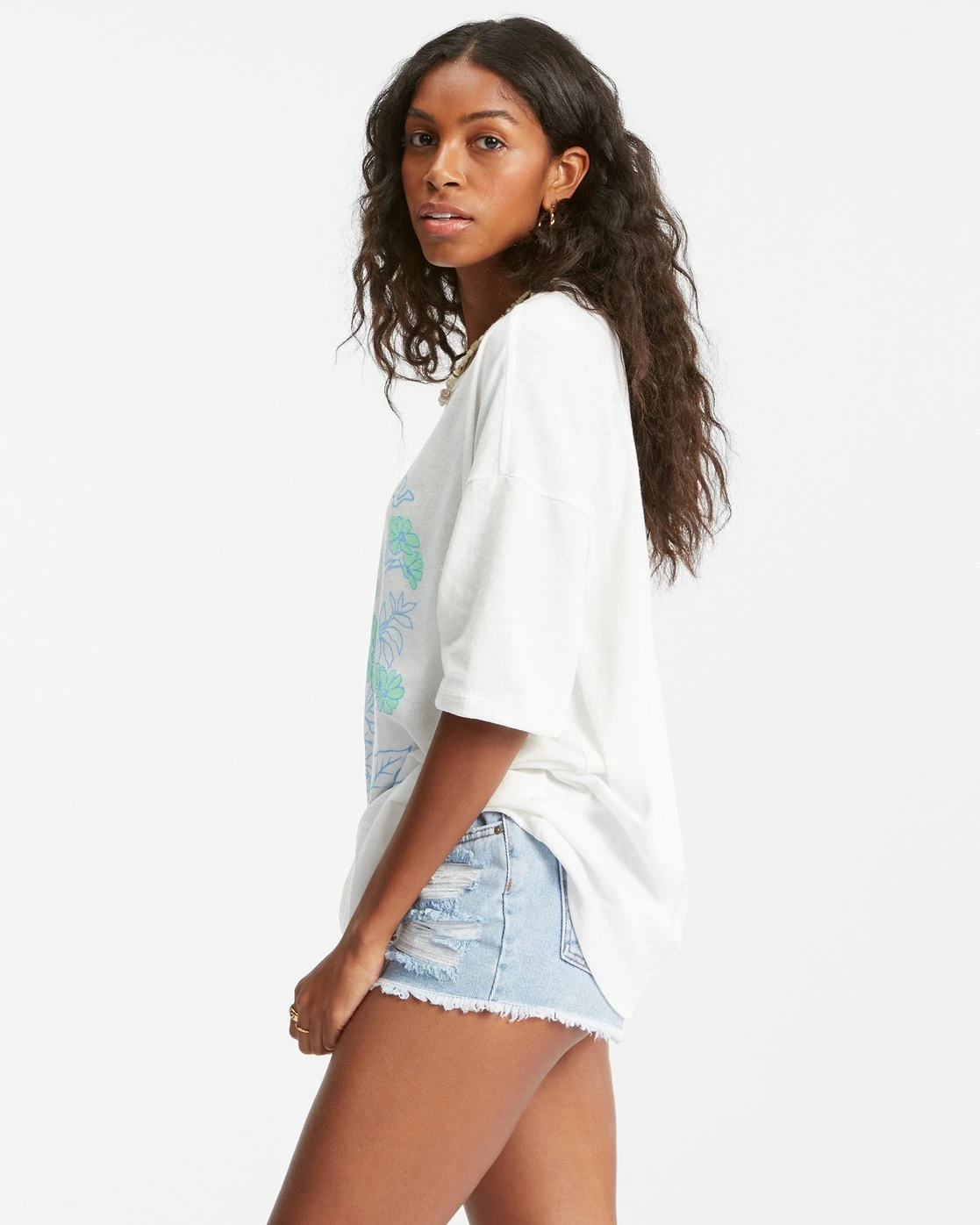 Billabong In The Garden Boyfriend T-Shirt SALT CRYSTAL (scs) 4 Billabong In The Garden Boyfriend T-Shirt SALT CRYSTAL (scs) - Image 4